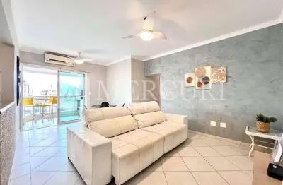 Apartamento no guarujá, enseada, com varanda gourmet, vista parcial para o mar com 3 suítes - mercuri imóveis - imobiliária no guarujá