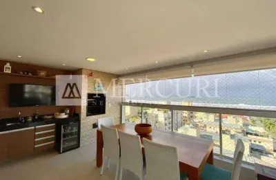 Apartamento no guarujá, enseada,  varanda gourmet com vista mar, 3 quartos, mercuri imóveis - imobiliaria no guarujá.