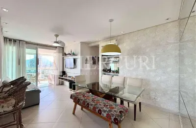 Apartamento no guarujá, enseada, com varanda gourmet, vista mar, 3 suítes, mercuri imóveis guarujá.
