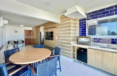 Apartamento no guarujá, enseada, com vista para o mar, varanda gourmet