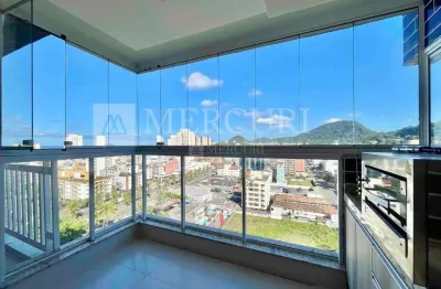Apartamento no guarujá, enseada, prédio com lazer, varanda gourmet