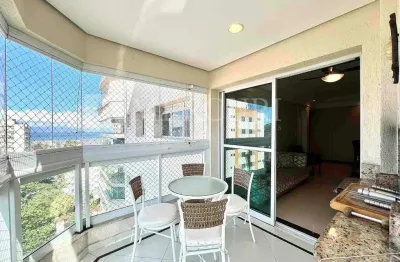 Apartamento no guarujá, enseada, varanda gourmet, vista para o mar, 3 suítes