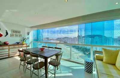 Apartamento no guarujá, pitangueiras, frente para o mar, vista mar, 3 quartos sendo suítes  mercuri imóveis guarujá.