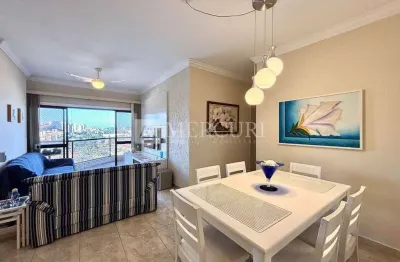 Apartamento no guarujá, enseada, 3 quartos, 50 metros da praia e lazer completo - mercuri imóveis - imobiliária no guarujá