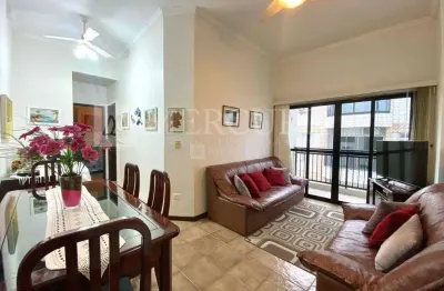 Apartamento no guarujá, tombo, 2 quartos, sala para 2 ambientes e sacada - mercuri imóveis guarujá