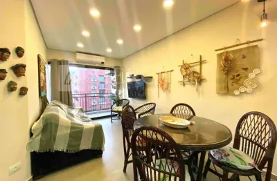 Apartamento no guarujá, tombo, reformado ,1 suite - mercuri imóveis guarujá