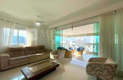 Apartamento no guarujá, enseada, com vista mar, 1 suíte e varanda goumert   mercuri imóveis guarujá