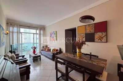 Apartamento no guarujá, pitangueiras, 100 metros da praia, 1 suíte e vista mar - mercuri imóveis - imobiliária no guarujá
