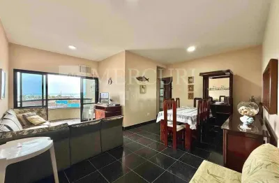 Apartamento no guarujá, enseada, sacada com vista mar, 3 quartos, sendo 1 suíte - mercuri imóveis - imobiliária no guarujá