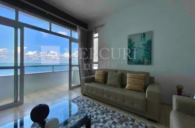 Apartamento no guarujá, pitangueiras, 3 quartos, sendo 1 suíte e sacada com vista mar - mercuri imóveis - imobiliária no guarujá
