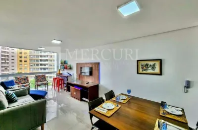 Apartamento no guarujá, pitangueiras, 2 quartos, sendo 1 suíte e sacada com a vista para o mar - mercuri imóveis - imobiliária no guarujá