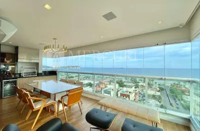 Apartamento no guarujá, enseada, com vista mar, 3 suítes - mercuri imóveis - imobiliária no guarujá.