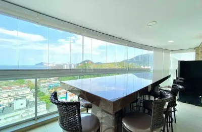 Apartamento no guarujá, enseada, 3 quartos, 3 suíte e varanda gourmet - mercuri imóveis - imobiliária no guarujá