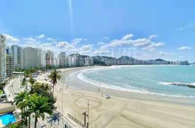 Apartamento no guarujá - jardim astúrias - frente mar, prédio com lazer - imobiliária no guarujá