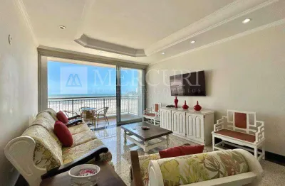 Apartamento no guarujá, pitangueiras, 4 quartos, sendo 2 suítes e sacada com vista total para o mar - mercuri imóveis - imobiliária no guarujá.