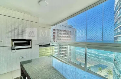 Apartamento no guarujá, astúrias, 3 quartos, sendo 1 suíte e varanda gourmet com churrasqueira e vista mar - mercuri imóveis - imobiliária no guarujá