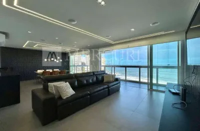 Apartamento no guarujá, pitangueiras, 5 suítes, vista total para o mar, reformado - mercuri imóveis - imobiliária no guarujá