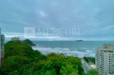 Apartamento no guarujá, tombo, 3 quartos, sendo suíte, vista para o mar e varanda gourmet - mercuri imóveis - imobiliária no guarujá.