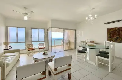 Apartamento no guarujá, pitangueiras, 3 quartos, sendo 1 suíte e sacada com vista para o mar - mercuri imóveis - imobiliária no guarujá