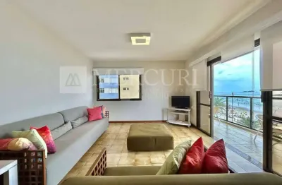 Apartamento no guarujá, pitangueiras, 4 quartos, sendo 1, frente ao mar e sacada com vista total para o mar - mercuri imóveis - imobiliária no guarujá