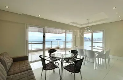Apartamento no guarujá, enseada, 3 quartos, sendo 3 suítes e varanda gourmet com vista total para o mar - mercuri imóveis - imobiliária no guarujá.