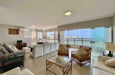 Apartamento no guarujá, astúrias, 3 quartos, sendo suítes, frente ao mar e sacada com vista total do mar - mercuri imóveis - imobiliária no guarujá