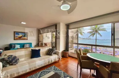 Apartamento no guarujá, astúrias, 3 quartos, sendo suítes e sacada com vista total do mar - mercuri imóveis - imobiliária no guarujá