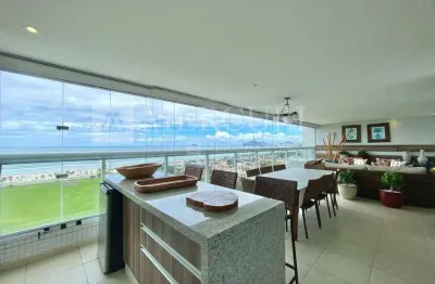 Apartamento no Guarujá, Enseada, 4 Quartos, Sendo Suítes, Varanda Gourmet com Vista Mar - Mercuri Imóveis - Imobiliária no Guarujá