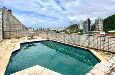 Cobertura no Guarujá, Enseada, Duplex, 4 Quartos, Sendo 1 Suíte e Sacada com Vista Urbana - Mercuri Imóveis - Imobiliária no Guarujá