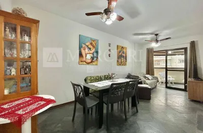 Apartamento no Guarujá, Pitangueiras, Mobiliado, Sacada com Vista Parcial do Mar - Mercuri Imóveis - Imobiliária no Guarujá