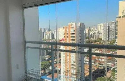 Lindo apartamento mobiliado de 52m² para locação – condomínio vision brooklin rua george ohm – cidade monções, são paulo