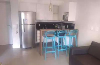 Studio mobiliado para aluguel no jardim paulista – 36 m², varanda gourmet e piscina