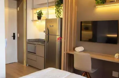 Maravilhoso studio mobiliado de 23m² à venda no condomínio movi campo belo – av. padre antônio josé dos santos