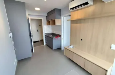 Aluguel: apartamento 1q+suíte na vila olímpia, frente, 29m², mobiliado
