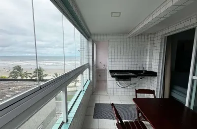 Apartamento mobilia e vista mar com 2 dormitórios à venda, 76 m² por r$ 525.000 - real - praia grande/sp