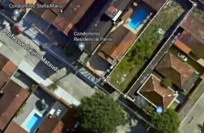 Terreno para alugar, 425 m² por r$ 4.500,00/mês - maracanã - praia grande/sp