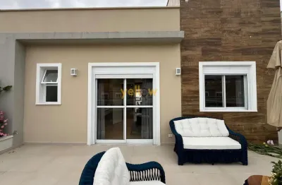 Casa em condomínio fechado no limoeiro arujá: 3 suítes, 201m²