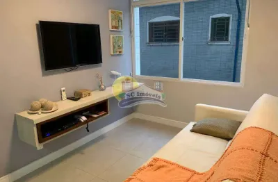 Apartamento com 1 dorm, boqueirão, santos - r$ 420 mil, cod: 5038