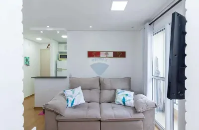 Apartamento com sacada e 2 dormitórios a venda no condomínio vivere city jaraguá residencial clube