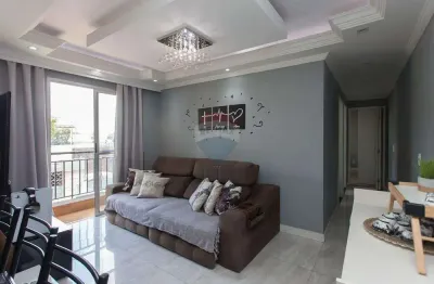 Apartamento com 52m² bem distribuídos, 2 dormitórios, vaga de garagem e varanda em vidro no veritá