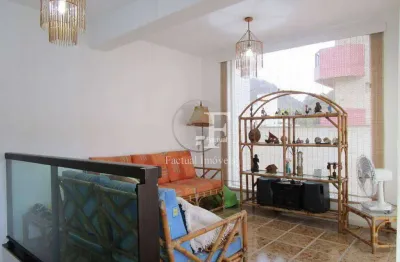 Cobertura com 3 dormitórios à venda, 158 m² por r$ 570.000,00 - enseada - guarujá/sp