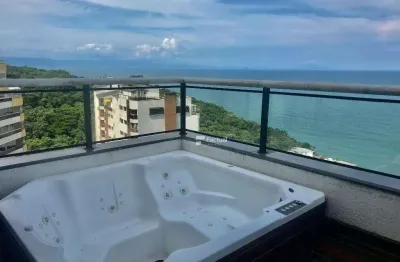 Cobertura com 4 dormitórios à venda, 253 m² por r$ 3.500.000,00 - morro sorocotuba - guarujá/sp