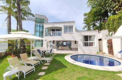 Casa com 5 dormitórios à venda, 411 m² - península - guarujá/sp
