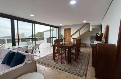 Cobertura com 4 dormitórios à venda, 250 m² por r$ 2.000.000,00 - morro sorocotuba - guarujá/sp