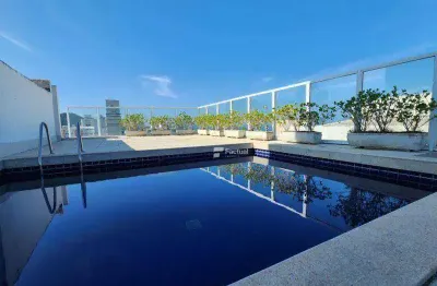Cobertura com 3 dormitórios à venda, 411 m² por r$ 1.800.000,00 - pitangueiras - guarujá/sp