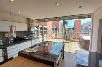 Cobertura com 3 dormitórios à venda, 190 m² - enseada - guarujá/sp