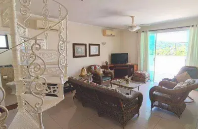 Cobertura com 3 dormitórios à venda, 201 m² por r$ 1.250.000,00 - tombo - guarujá/sp