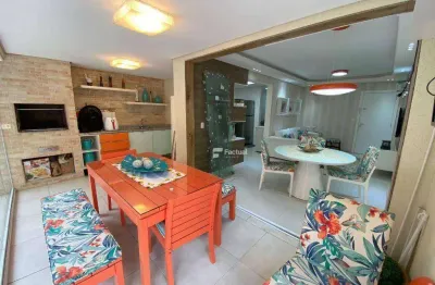 Apartamento com 2 dormitórios à venda, 92 m² por r$ 700.000,00 - enseada - guarujá/sp