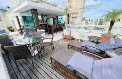 Cobertura com 5 dormitórios à venda, 300 m² por r$ 2.700.000,00 - enseada - guarujá/sp