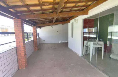 Cobertura com 2 dormitórios, 196 m² - venda por r$ 550.000,00 ou aluguel por r$ 4.500,00/mês - enseada - guarujá/sp